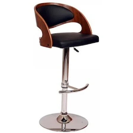 Swivel Air-Lift Barstool with Chrome Base